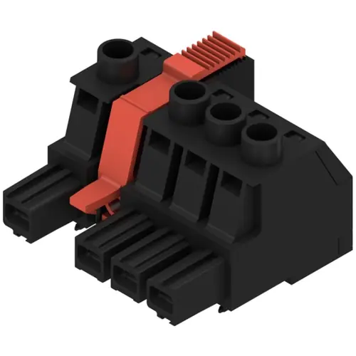 Expressversand Buchsenleiste, 4-polig, RM 10.16 mm, gerade, schwarz, 1156640000