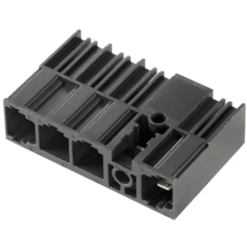 Stiftleiste, 4-polig, RM 10.16 mm, abgewinkelt, schwarz, 1156700000 Markenprodukt