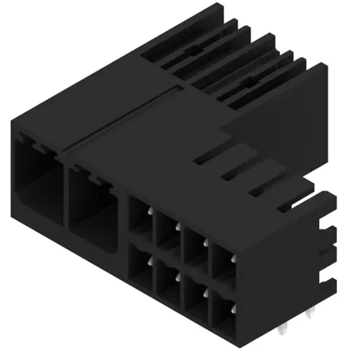 Markenware Stiftleiste, 2-polig, RM 7.62 mm, abgewinkelt, schwarz, 1157040000