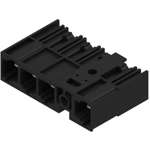 Stiftleiste, 4-polig, RM 10.16 mm, abgewinkelt, schwarz, 1157340000 Wochenendangebot