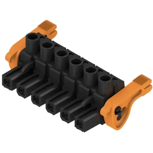 Buchsenleiste, 6-polig, RM 7.62 mm, gerade, schwarz, 1164960000 Begrenztes Angebot