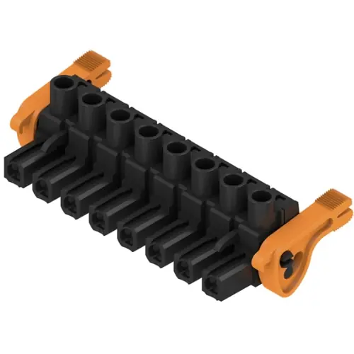 Billig Buchsenleiste, 8-polig, RM 7.62 mm, gerade, schwarz, 1164980000