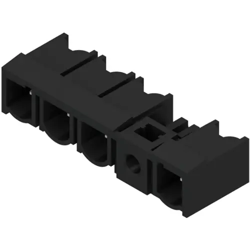 Stiftleiste, 4-polig, RM 7.62 mm, abgewinkelt, schwarz, 1173770000 Rabatt