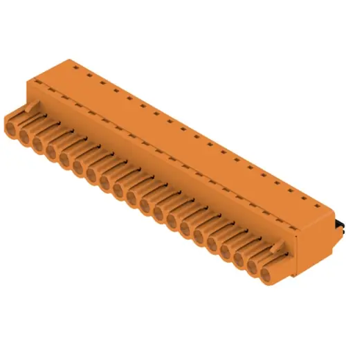 Kostenloser Versand Buchsenleiste, 20-polig, RM 5 mm, gerade, orange, 1211770000