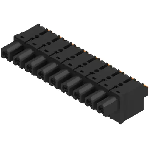 Buchsenleiste, 9-polig, RM 7.62 mm, gerade, schwarz, 1227370000 Meistverkauft