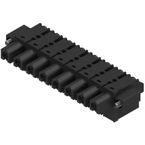 Neuheit Buchsenleiste, 8-polig, RM 7.62 mm, gerade, schwarz, 1227520000