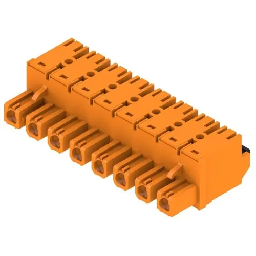 Direktkauf Buchsenleiste, 8-polig, RM 7.62 mm, gerade, orange, 1230210000