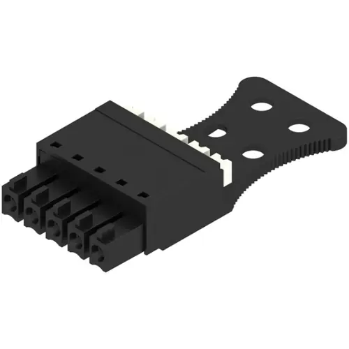 Bestpreis Buchsenleiste, 5-polig, RM 3.81 mm, gerade, schwarz, 1231680000