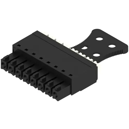 Neuheit Buchsenleiste, 8-polig, RM 3.81 mm, gerade, schwarz, 1231720000