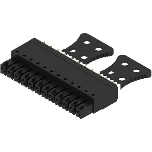Buchsenleiste, 12-polig, RM 3.81 mm, gerade, schwarz, 1231760000 Aktuell