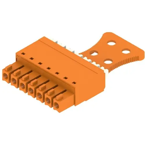 Jetzt Bestellen Buchsenleiste, 7-polig, RM 3.81 mm, gerade, orange, 1235810000