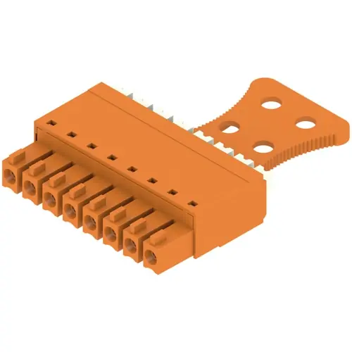 Top-Preis Buchsenleiste, 8-polig, RM 3.81 mm, gerade, orange, 1235820000