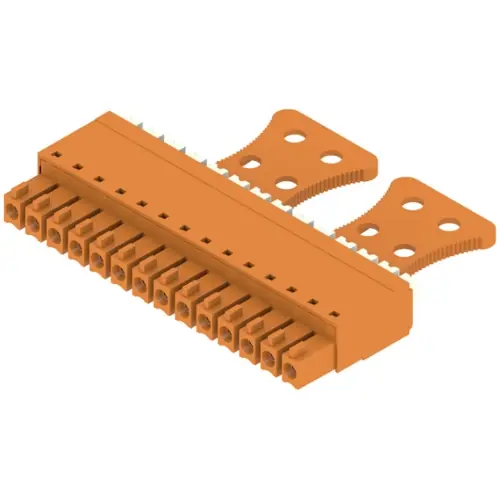 Top-Preis Buchsenleiste, 14-polig, RM 3.81 mm, gerade, orange, 1235900000