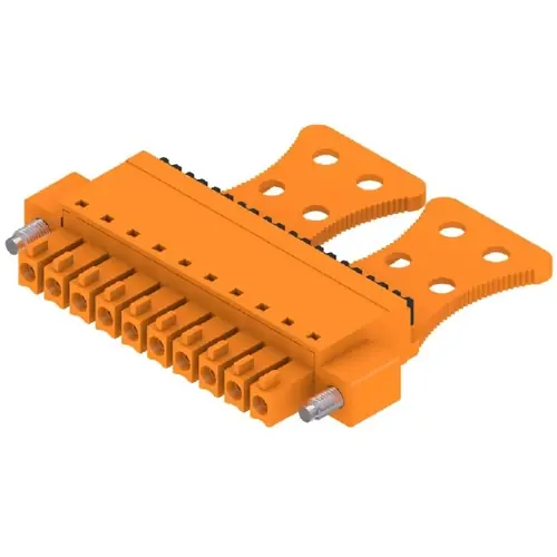 Buchsenleiste, 10-polig, RM 3.81 mm, gerade, orange, 1236020000 Preiswert