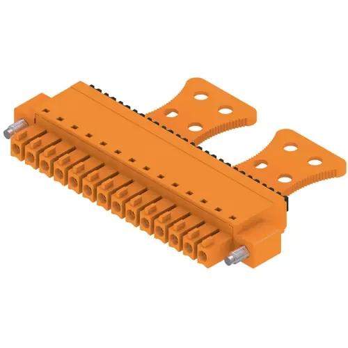 Buchsenleiste, 14-polig, RM 3.81 mm, gerade, orange, 1236070000 Sonderaktion
