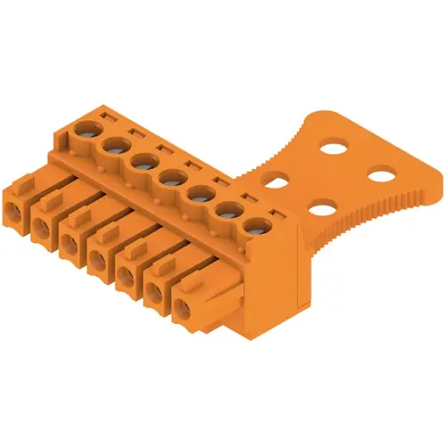 Angebot Buchsenleiste, 7-polig, RM 3.81 mm, gerade, orange, 1236290000