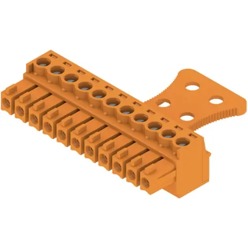 Angebot Buchsenleiste, 11-polig, RM 3.81 mm, gerade, orange, 1236340000