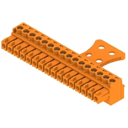 Expressversand Buchsenleiste, 16-polig, RM 3.81 mm, gerade, orange, 1236410000