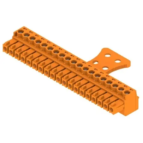 Versand Am Gleichen Tag Buchsenleiste, 19-polig, RM 3.81 mm, gerade, orange, 1236440000