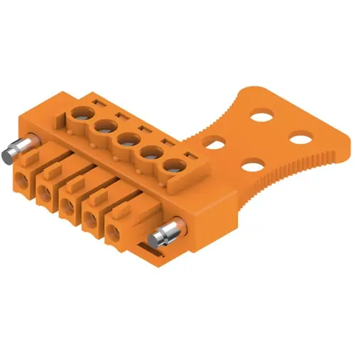 Expressversand Buchsenleiste, 5-polig, RM 3.81 mm, gerade, orange, 1236530000