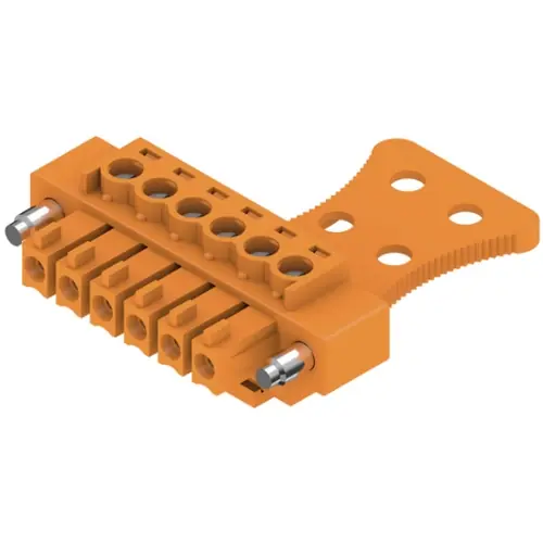 Neuheit Buchsenleiste, 6-polig, RM 3.81 mm, gerade, orange, 1236540000