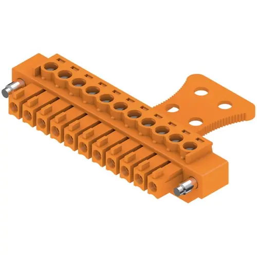 Buchsenleiste, 11-polig, RM 3.81 mm, gerade, orange, 1236620000 Bestseller