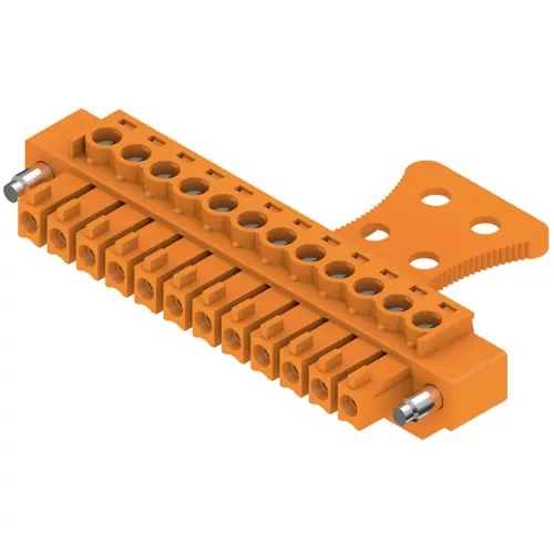 Wochenendangebot Buchsenleiste, 12-polig, RM 3.81 mm, gerade, orange, 1236630000