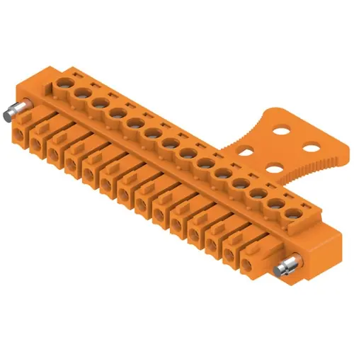 Must-Have Buchsenleiste, 14-polig, RM 3.81 mm, gerade, orange, 1236670000