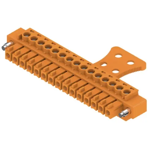 Bestseller Buchsenleiste, 15-polig, RM 3.81 mm, gerade, orange, 1236680000