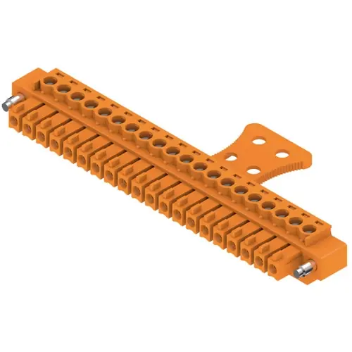 Buchsenleiste, 20-polig, RM 3.81 mm, gerade, orange, 1236740000 Günstig