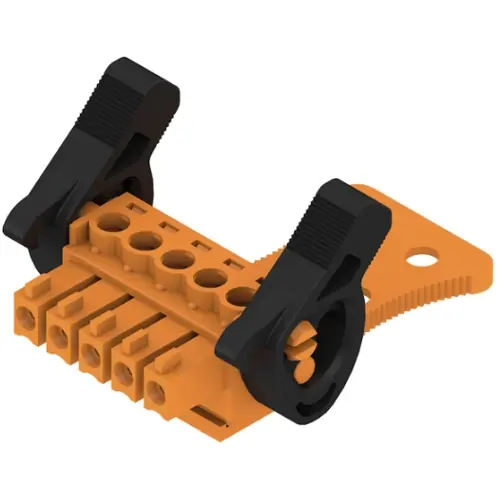 Buchsenleiste, 5-polig, RM 3.81 mm, gerade, orange, 1236790000 Solange Der Vorrat Reicht