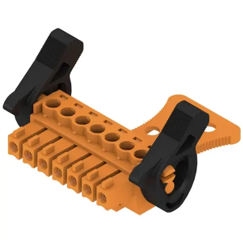 Kostenloser Versand Buchsenleiste, 7-polig, RM 3.81 mm, gerade, orange, 1236810000