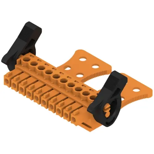 Bestseller Buchsenleiste, 10-polig, RM 3.81 mm, gerade, orange, 1236840000