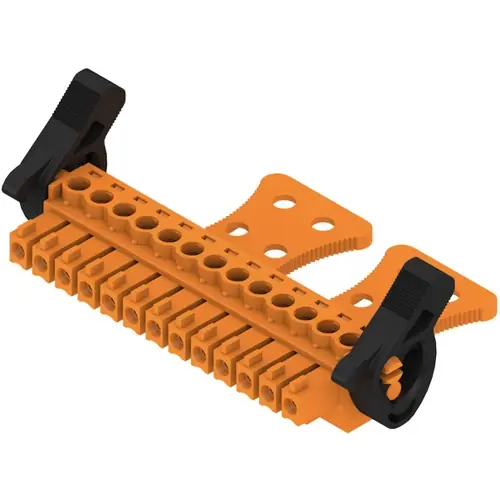 Buchsenleiste, 13-polig, RM 3.81 mm, gerade, orange, 1236880000 Finale Aktion