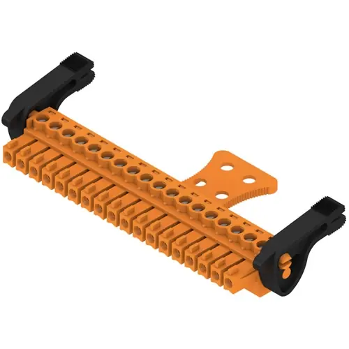 Meistverkauft Buchsenleiste, 18-polig, RM 3.81 mm, gerade, orange, 1236930000