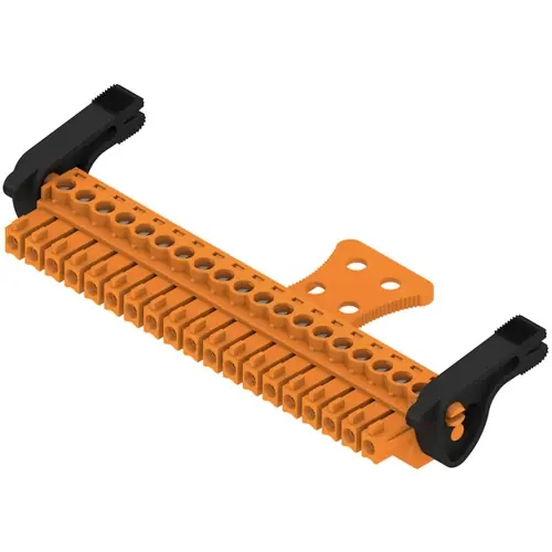 Buchsenleiste, 19-polig, RM 3.81 mm, gerade, orange, 1236940000 Kostenfreie Lieferung