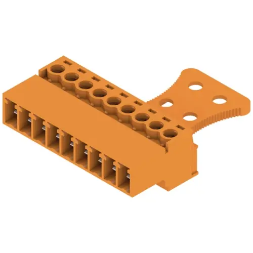 Stiftleiste, 9-polig, RM 3.81 mm, gerade, orange, 1237070000 Top-Seller