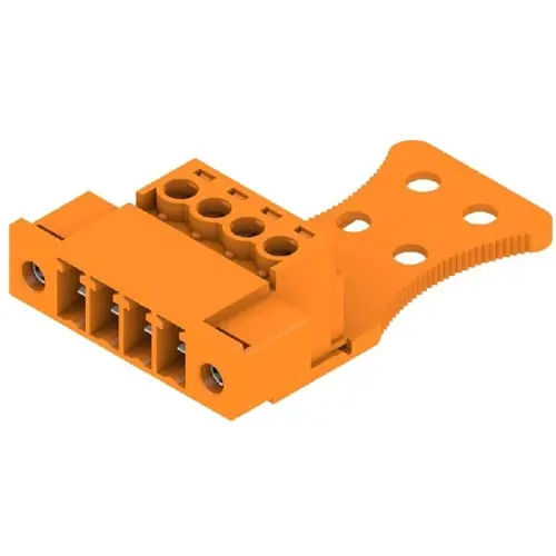 Stiftleiste, 4-polig, RM 3.81 mm, gerade, orange, 1237120000 Mega-Angebot