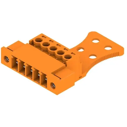 Stiftleiste, 5-polig, RM 3.81 mm, gerade, orange, 1237130000 Finale Aktion