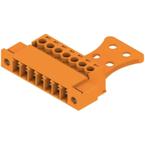 Stiftleiste, 7-polig, RM 3.81 mm, gerade, orange, 1237170000 Nur Für Kurze Zeit