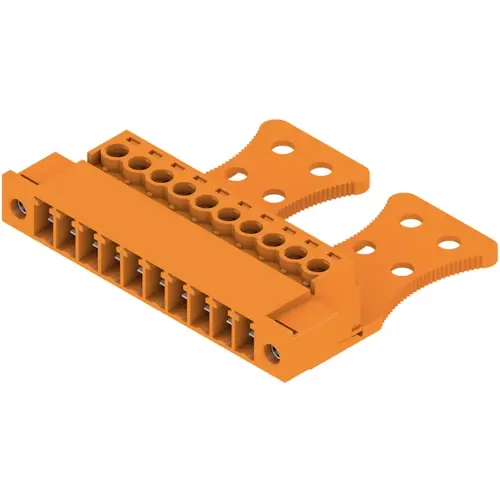 Stiftleiste, 10-polig, RM 3.81 mm, gerade, orange, 1237200000 Sofort Bestellen