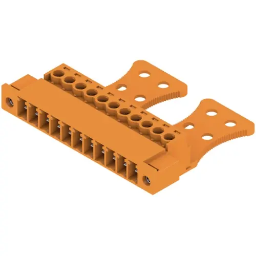 Stiftleiste, 11-polig, RM 3.81 mm, gerade, orange, 1237210000 Expressversand