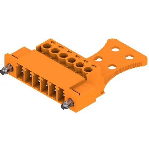 Direkt Vom Hersteller Stiftleiste, 6-polig, RM 3.81 mm, gerade, orange, 1237570000