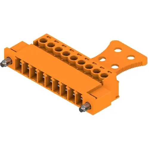 Direktkauf Stiftleiste, 9-polig, RM 3.81 mm, gerade, orange, 1237610000