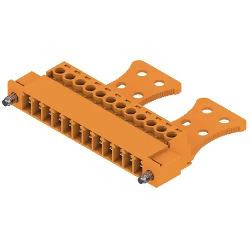 Stiftleiste, 12-polig, RM 3.81 mm, gerade, orange, 1237640000 Abverkauf