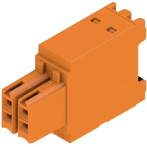 Buchsenleiste, 4-polig, RM 3.5 mm, gerade, orange, 1277270000 Sofort Bestellen