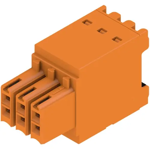 Buchsenleiste, 6-polig, RM 3.5 mm, gerade, orange, 1277280000 Kostenfreie Lieferung
