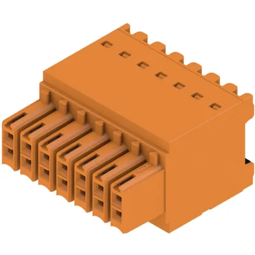 Neue Kollektion Buchsenleiste, 14-polig, RM 3.5 mm, gerade, orange, 1277330000