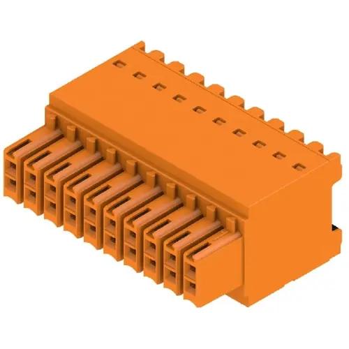 Buchsenleiste, 20-polig, RM 3.5 mm, gerade, orange, 1277360000 Preisreduziert