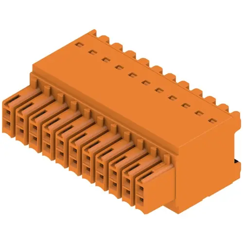Expressversand Buchsenleiste, 22-polig, RM 3.5 mm, gerade, orange, 1277370000